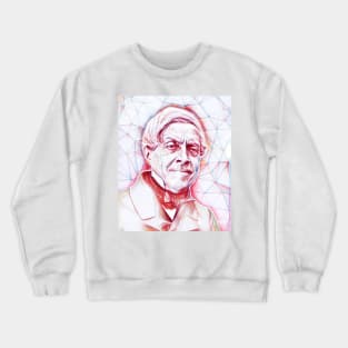 Jules Michelet Portrait | Jules Michelet Artwork | Line Art Crewneck Sweatshirt